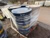 4 x empty metal oil drums (208ltr) - 2