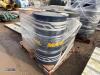 4 x empty metal oil drums (208ltr) - 4