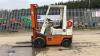 NISSAN A15U 1.5t gas forklift truck (s/n E002635) with duplex mast - 2