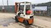 NISSAN A15U 1.5t gas forklift truck (s/n E002635) with duplex mast - 3