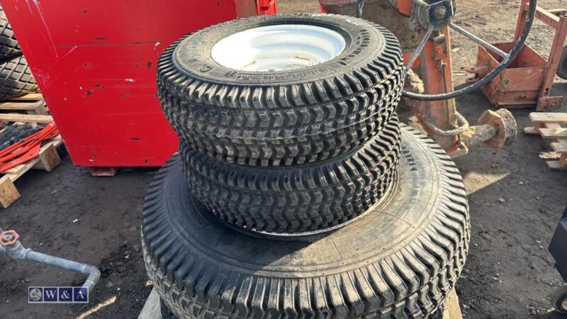 Set of 4 x tractor turf wheels & tyres (2 x 11.2-20 & 2 x 26x7.5-12) (KB2)