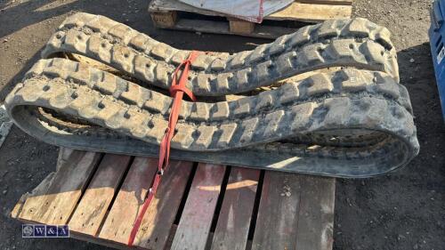 Pair of 1.5t mini excavator rubber tracks