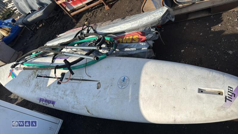 2 x surf boards c/w sails & paddles