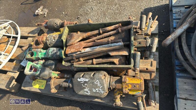 11 x pneumatic breaker & steels