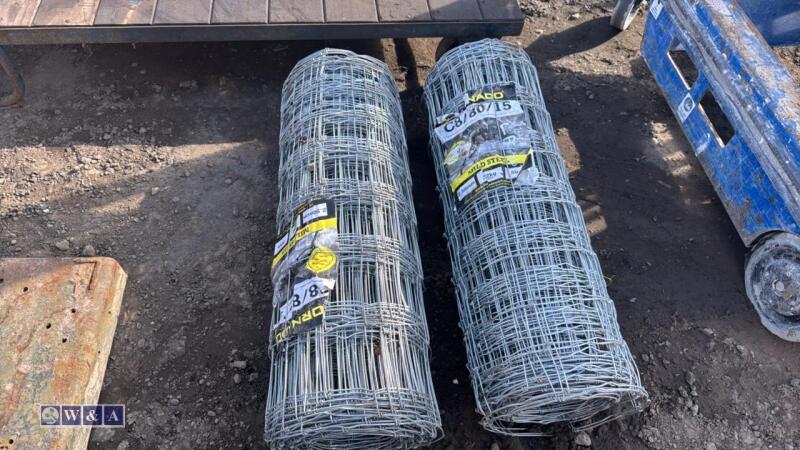 2 x rolls of stock fence wire