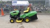 2008 JOHN DEERE LR135 Automatic petrol driven ride on mower c/w collector (s/n 082487)