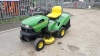 2008 JOHN DEERE LR135 Automatic petrol driven ride on mower c/w collector (s/n 082487) - 2