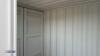 BASTONE 8' steel site cabin with barn doors & personnel door - 7