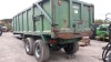 2007 BAILEY 15t twin axle tipping trailer c/w hydraulic back door, spring draw bar (s/n 6514) - 3