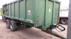 2007 BAILEY 15t twin axle tipping trailer c/w hydraulic back door, spring draw bar (s/n 6514) - 5