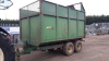 FRASER twin axle tipping trailer c/w silage sides, silage rear door & grain rear door - 3