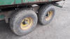 FRASER twin axle tipping trailer c/w silage sides, silage rear door & grain rear door - 8