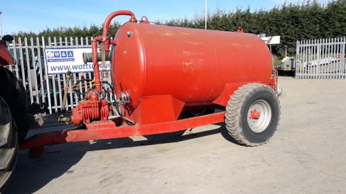 TULLOW 1000 gallon single axle slurry tanker