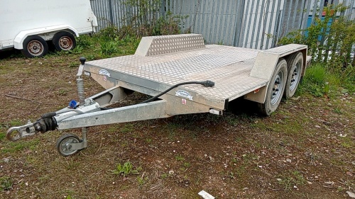 GRAHAM EDWARDS 3t (12' x 6' 6'') twin axle plant trailer (s/n B14012109)