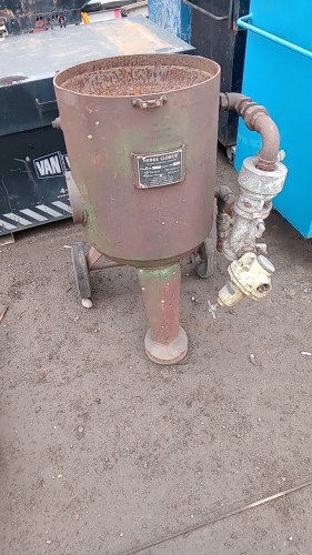 HODGE CLEMCO shot blasting pot