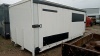 QUICKSLIDE 16'6'' x 7'10'' curtainside truck body, rear barn doors, small divider inside (white)