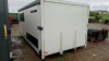 QUICKSLIDE 16'6'' x 7'10'' curtainside truck body, rear barn doors, small divider inside (white) - 3