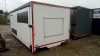 QUICKSLIDE 16'6'' x 7'10'' curtainside truck body, rear barn doors, small divider inside (white) - 5