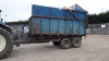 Twin axle tipping trailer c/w silage sides & folding grain sides