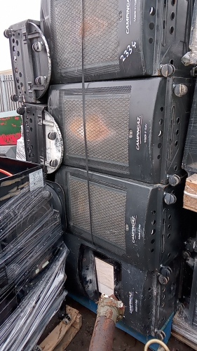 Pallet of gas cabinet heaters