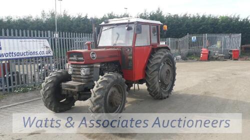 MASSEY FERGUSON 178 4wd tractor c/w multi power, 3 point linkage, pto & 2 x spools (s/n B318114)