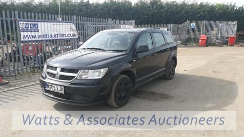 2009 DODGE JOURNEY 2.0 SE CRD 7-seater diesel car (NX09 YJK) (Black) (MoT 13th October 2021) (V5 & handbook etc in office)