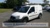 2013 FORD TRANSIT CONNECT T200 van (GJ13 RXN) (White) (MoT 16th December 2021) (V5, MoT, other history & service book in office)(Subject to finance)