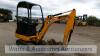 2014 JCB 801.4 rubber tracked excavator (s/n T02076504) with 2 buckets, blade & piped (NO VAT) - 11