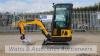 2021 LM10 1t rubber tracked excavator (s/n 21C070319) with 3 buckets, blade, piped, off-set, cab & service kit - 2