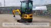 2021 LM10 1t rubber tracked excavator (s/n 21C070319) with 3 buckets, blade, piped, off-set, cab & service kit - 3