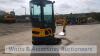 2021 LM10 1t rubber tracked excavator (s/n 21C070319) with 3 buckets, blade, piped, off-set, cab & service kit - 5