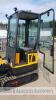 2021 LM10 1t rubber tracked excavator (s/n 21C070319) with 3 buckets, blade, piped, off-set, cab & service kit - 13