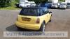 MINI ONE petrol car (KL52 XDN) (Yellow) (MoT 25th March 2022) (V5, MoT, service book & manual in office) - 6