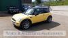 MINI ONE petrol car (KL52 XDN) (Yellow) (MoT 25th March 2022) (V5, MoT, service book & manual in office) - 8