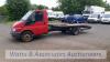 2002 FORD TRANSIT recovery truck c/w 8ft aluminium ramps (MV02 FSG) (Red) (MoT 19th July 2021) (V5 & MoT in office) - 6