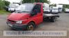 2002 FORD TRANSIT recovery truck c/w 8ft aluminium ramps (MV02 FSG) (Red) (MoT 19th July 2021) (V5 & MoT in office) - 7