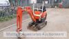 2012 KUBOTA K008-3 rubber tracked micro excavator (s/n 23462) with 2 buckets, blade, piped & expanding tracks - 6