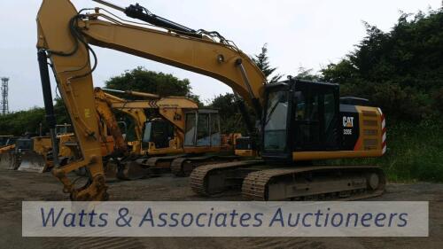 2016 CATERPILLAR 320EL 22t steel tracked excavator (s/n ECNAZ02201) with Q/hitch & piped