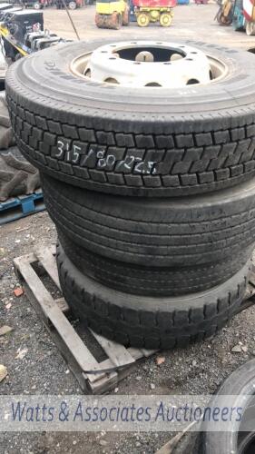 Pallet of 4 x tyres (460/70/24)